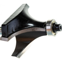 Фреза кромочная калевочная с нижним подшипником серия 1017 (50x25 мм; R18 мм; хвостовик 8 мм) Росомаха 801712