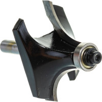 Фреза кромочная калевочная с нижним подшипником серия 1017 (50x25 мм; R18 мм; хвостовик 8 мм) Росомаха 801712