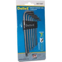 Набор Г-образных ключей DolleX торкс 7 шт. Т10-Т40, L=150mm SGT-007