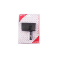 Разветвитель прикуривателя SKYWAY 2 гнезда + 2 USB черный предохранитель 5 А S02301019