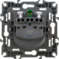 Розетка ЭРА 12-2001-06 2P E Schuko, 16A-250В, IP20, без м.лапок, 12, чёрный Б0014686