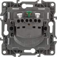 Розетка ЭРА 12-2001-06 2P E Schuko, 16A-250В, IP20, без м.лапок, 12, чёрный Б0014686