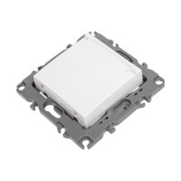 Розетка ЭРА 12-2003-01 2P E Schuko со шторками с крышкой, 16А-250В, б.л., 12, белый Б0038806