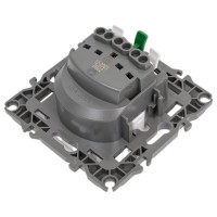 Розетка ЭРА 12-2003-01 2P E Schuko со шторками с крышкой, 16А-250В, б.л., 12, белый Б0038806