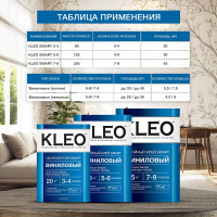 Обойный клей для виниловых обоев KLEO сыпучий 020 SMART 5-6
