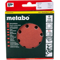 Круг шлифовальный Professional 5 шт. (125 мм; Р240) Metabo 631231000