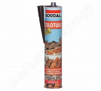 Soudal полиуретановый кровельный герметик колотюл 310 мл. 106335