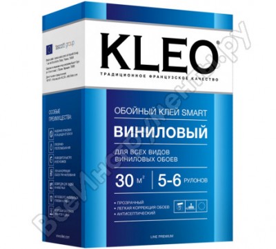 Kleo клей для виниловых обоев, сыпучий 020 smart 5-6