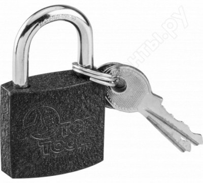 Top tools замок висячий 30 мм, 3 ключа 90u300