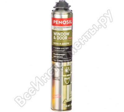 Penosil пена монтажная профессиональная, окна и двери, всесезон., 750 мл window & door elastic foam a4643
