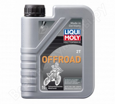 Полусинтетическое моторное масло 4T для двухтактных двигателей LIQUI MOLY Motorbike 2T Offroad 1л 3065