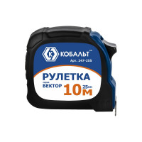 Рулетка КОБАЛЬТ Вектор 10м x 25мм 247-255