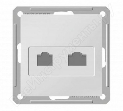 Schneider electric wessen 59 белый розетка тлф 2-ая rj11 rsi-251tt-1-86