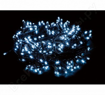 Feron гирлянда 230v 100 LED 4000к, 7.5w, 20ma, ip 44, шнур 1,5м, 0.75мм, cl33 26751