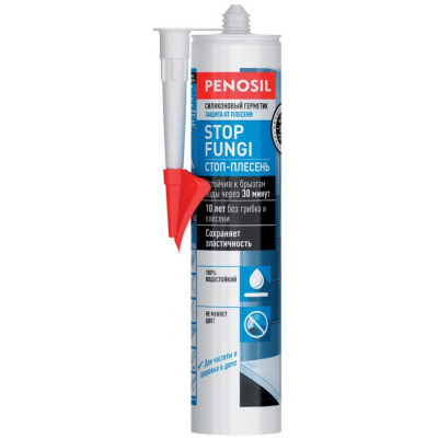 Силиконовый кислотный герметик Penosil Stop Fungi Silicone Sealant H3709