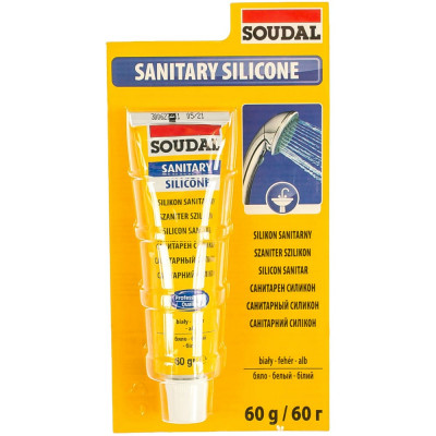 Soudal санитарный силикон белый 120033