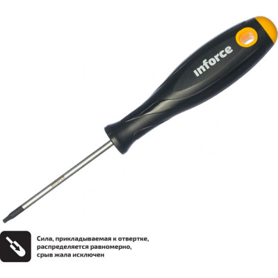 Inforce отвертка torx proexpert t10x80 06-09-67