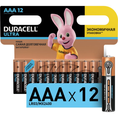 Батарейки Duracell LR03-12BL Ultra Power Б0038767