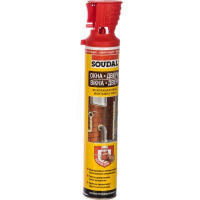 Soudal Монтажная пена окна двери GENIUS GUN 750мл 131132