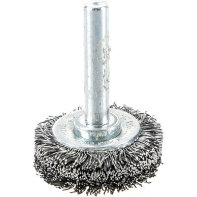 Щетка дисковая с гофрированной стальной проволокой Эксперт 471 (150 шт; 30 мм; хвостовик 6 мм) Профоснастка 20709001