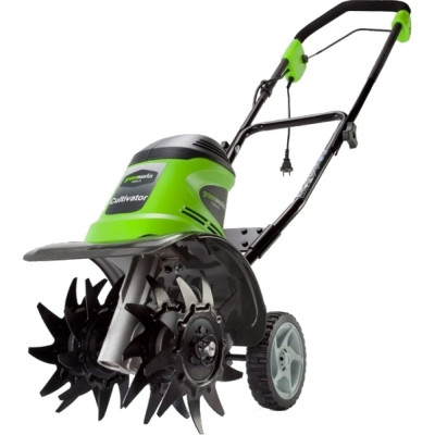 Greenworks культиватор электрический gtl9526, 950w 27017