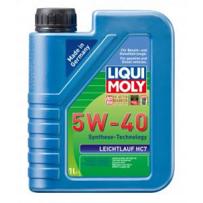 LIQUI MOLY НС-синт.мот.масло Leichtlauf HC 7 5W-40 SN/CF;A3/B4 1л 1346