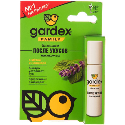 Gardex Family Бальзам после укусов роликовый 0146