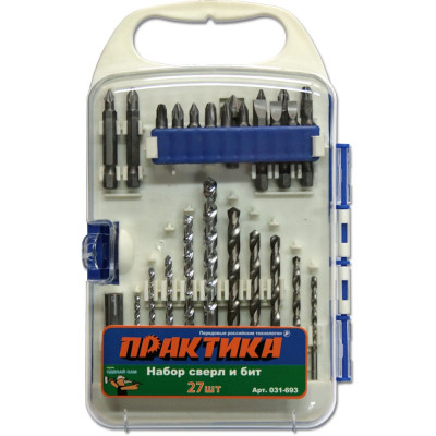 Практика набор бит и сверл diy 27 шт 031-693