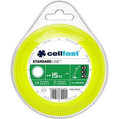 Cellfast лески для триммеров - круглые 3,0 мм x 15 м 35-005