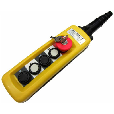 EURO-LIFT Пульт 4 кн. 2 ст. + авар.стоп + ключ 00012433
