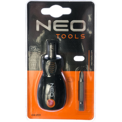 Neo tools отвёртка универсальная крестовая/шлицевая 6.0 мм x ph2 04-201