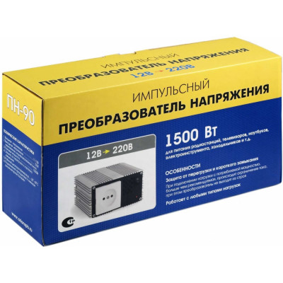 Вымпел Преобразователь напряжения,12-220В,1500Вт ПН-90 5024