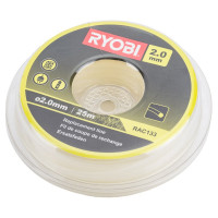 Ryobi Леска 2.0mm 25m белая RAC133 5132002626