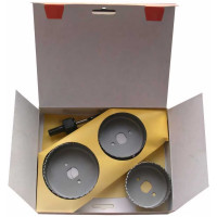 Набор коронок по дереву 4 шт. (67; 73 и 83 мм + адаптер) Энкор 19157