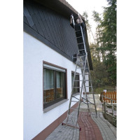 Алюминиевая трехсекционная лестница 3х11 Krause Corda 013422