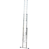Лестница алюминиевая Алюмет 3х12 ступеней трехсекционная универсальная H3 5312