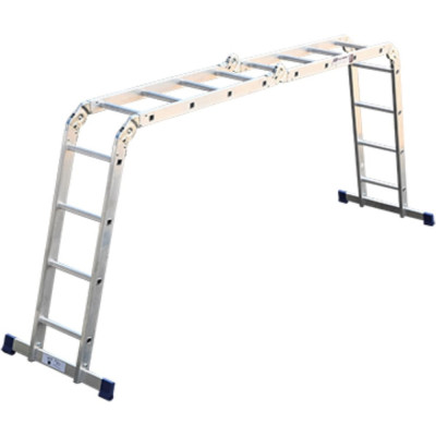 Алюминиевая лестница Алюмет шарнирная четырехсекционная 4х4 ступеней. Серия TL 4044