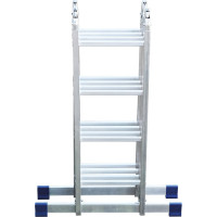 Алюминиевая лестница Алюмет шарнирная четырехсекционная 4х4 ступеней. Серия TL 4044