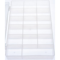 Ящик-органайзер прозрачный для крепежа (275х185х42 мм) FIT 65641