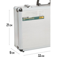 Ящик-чемодан алюминиевый для инструмента (430х310х130 мм) FIT 65620