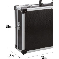 Ящик-чемодан алюминиевый для инструмента (430x310x130 мм) FIT 65630