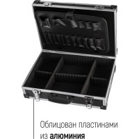 Ящик-чемодан алюминиевый для инструмента (430x310x130 мм) FIT 65630