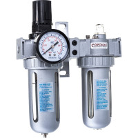 Фильтр влагоотделитель с редуктором и лубрикатором 1/4" Сорокин 2.206