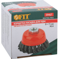 Корщетка-чашка (75 мм; М14; стальная проволока) FIT IT 39467