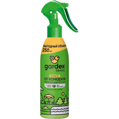 Спрей от комаров (250 мл) Gardex Family 133