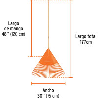 Веерные грабли Truper EP-30 19065