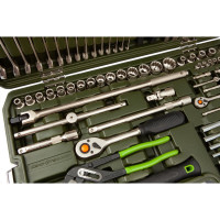 Набор головок Дело Техники двенадцатигранных 1/4", 1/2" с инструментом, 89 предметов 622789