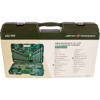 Набор головок Дело Техники двенадцатигранных 1/4", 1/2" с инструментом, 89 предметов 622789