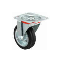 Колесо с вращающейся опорой и пластиной крепления (100 мм; 80 кг) Tellure rota 535102