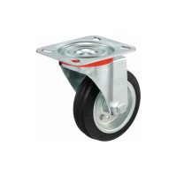 Колесо с вращающейся опорой и пластиной крепления (100 мм; 80 кг) Tellure rota 535102